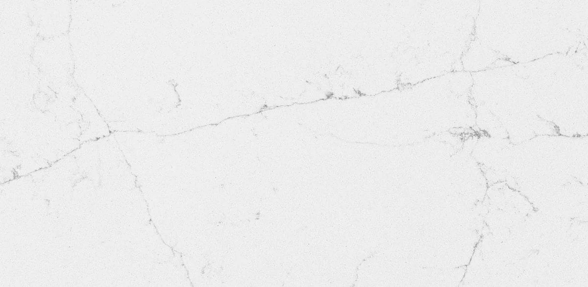 Full slab of Calacatta Miranda CQ7707 white quartz from Classic Quartz Stone