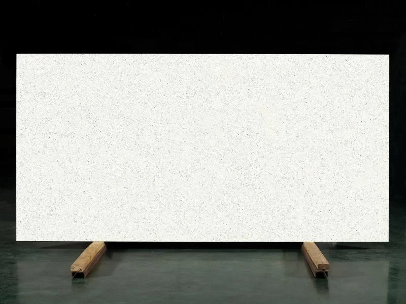 Full slab view of Stellar Branco by Modern Quartz Stone