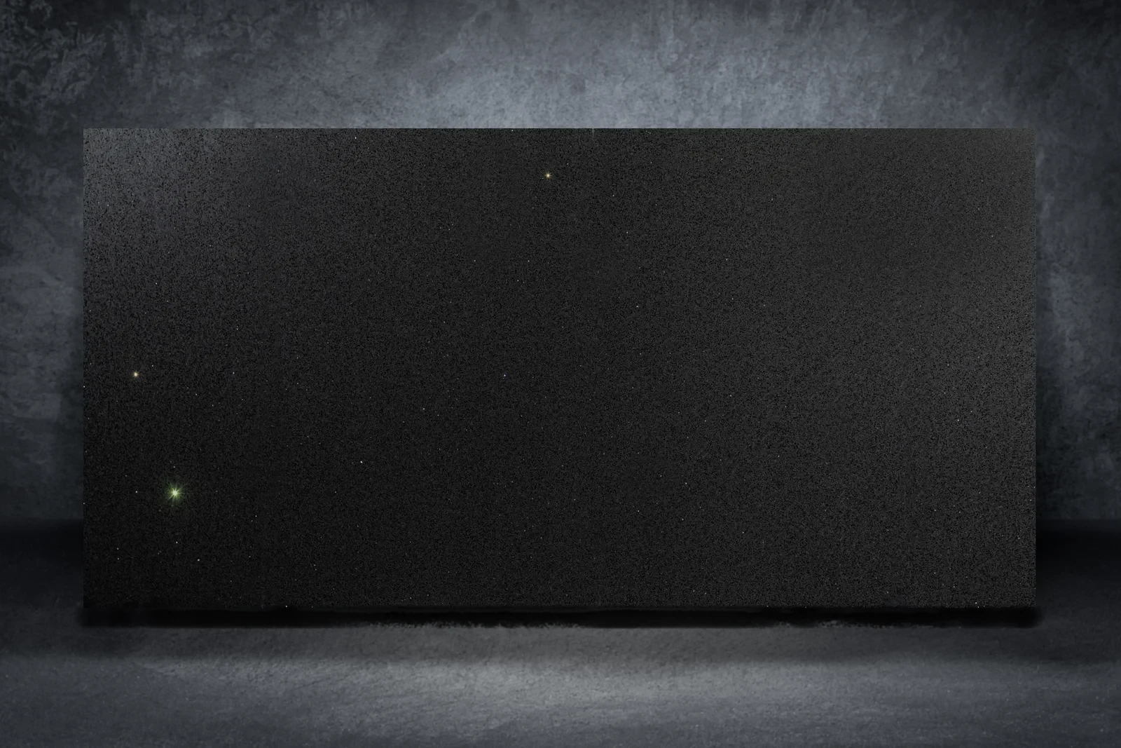 Full slab view of Stellar Noir by Modern Quartz Stone