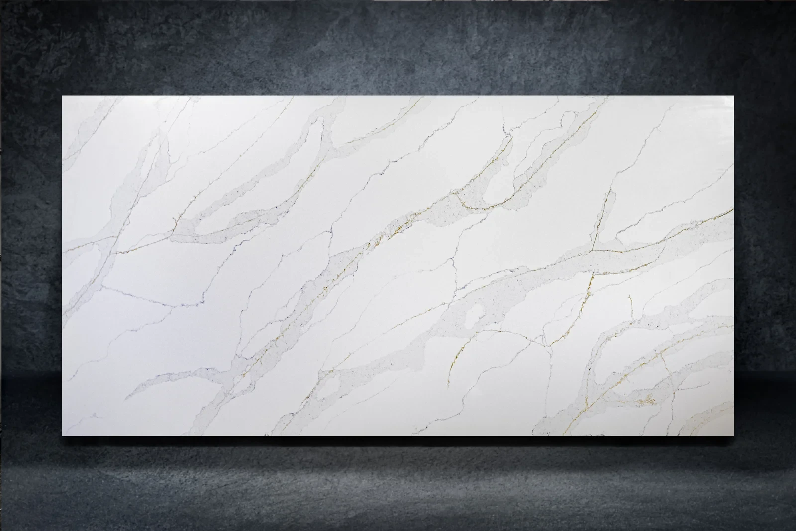 Full slab view of Calacatta Gold by Modern Quartz Stone