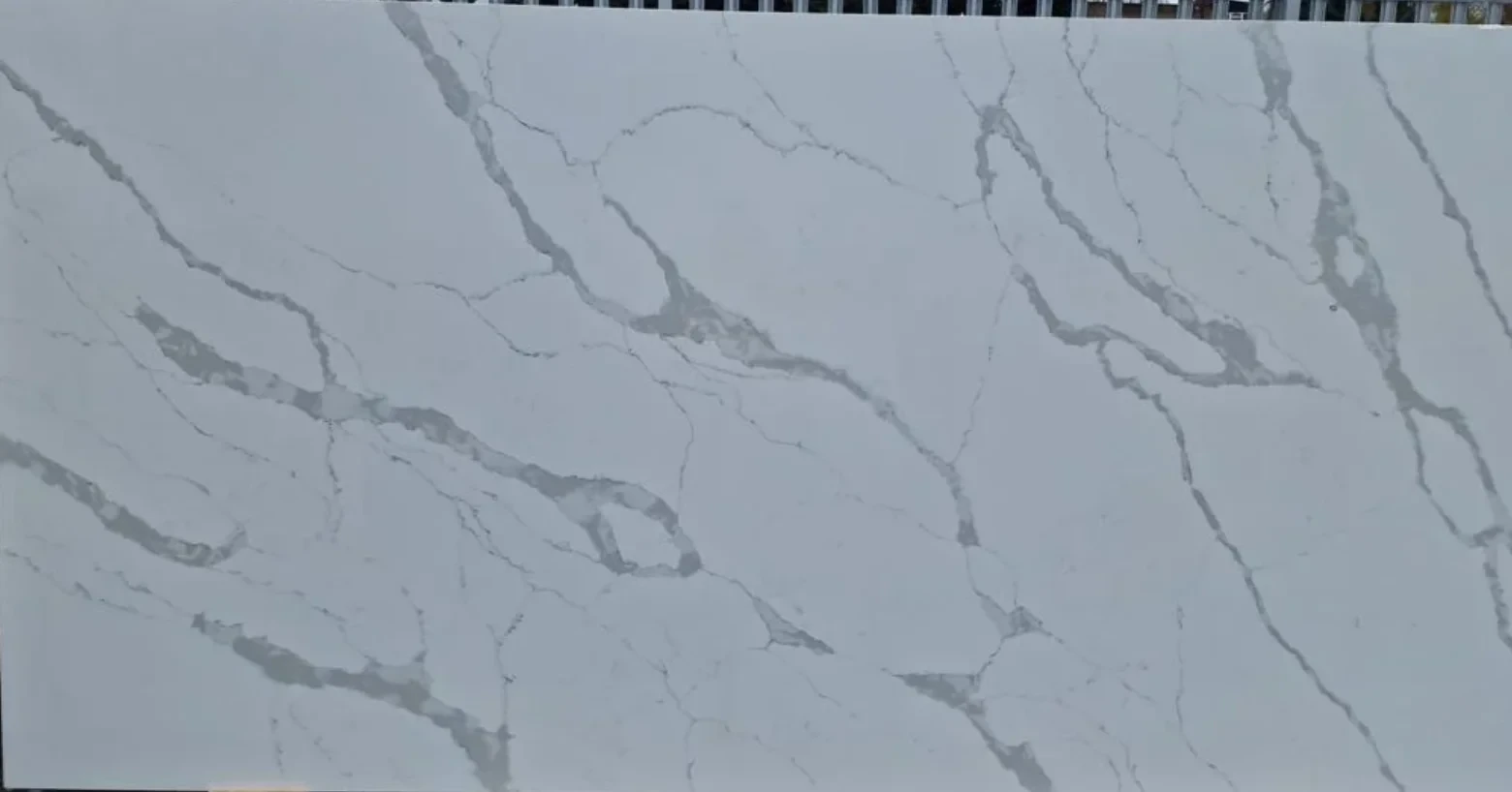 Full slab view of Calacatta Grigio by Modern Quartz Stone