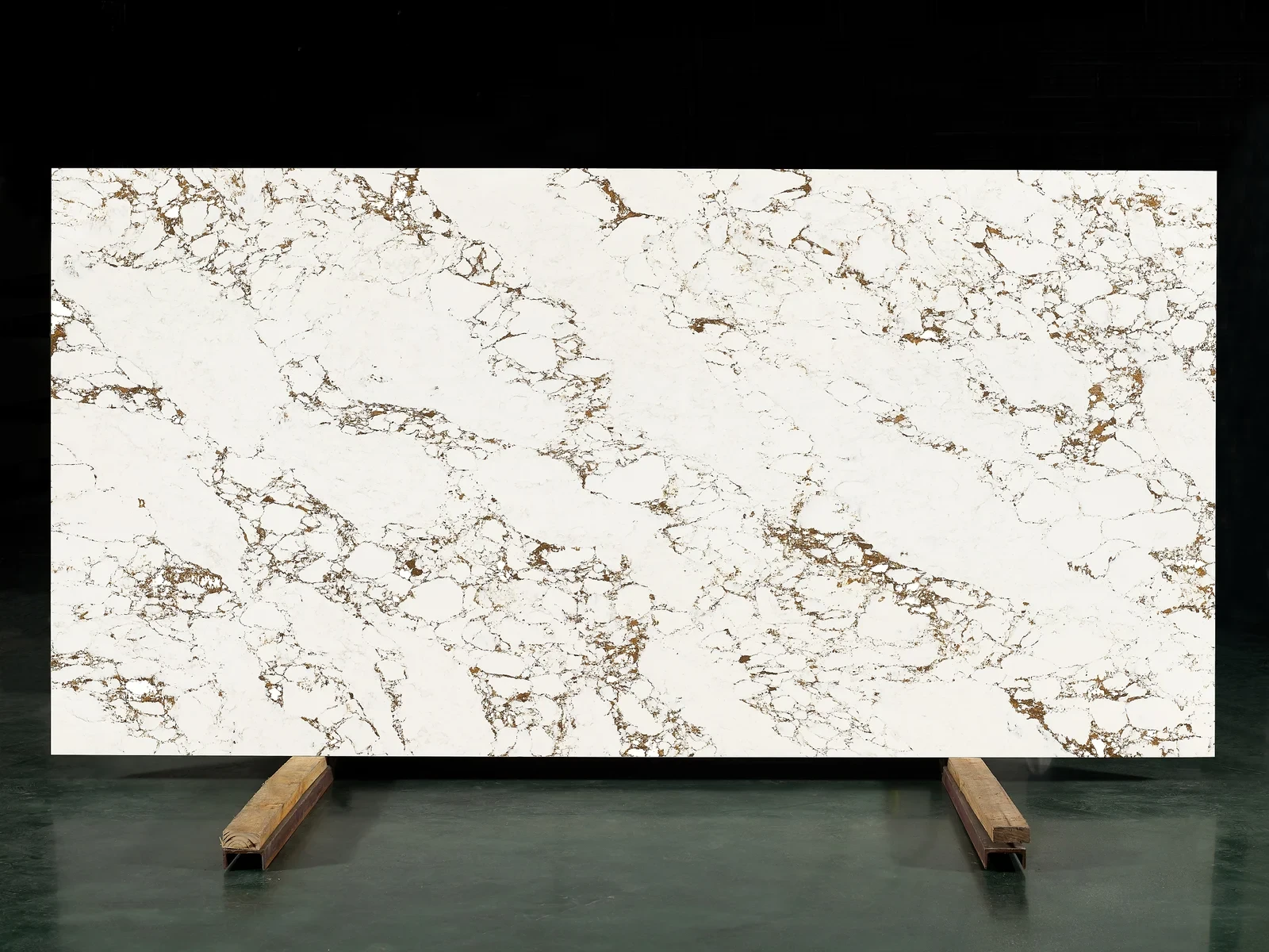 Full slab view of Calacatta Viola by Modern Quartz Stone