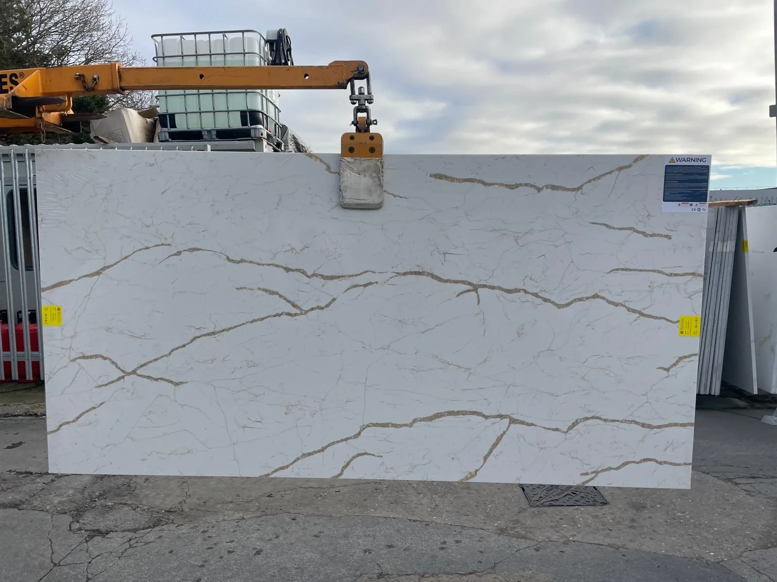 Full slab view of Astonia Gold (Full Body) by Modern Quartz Stone