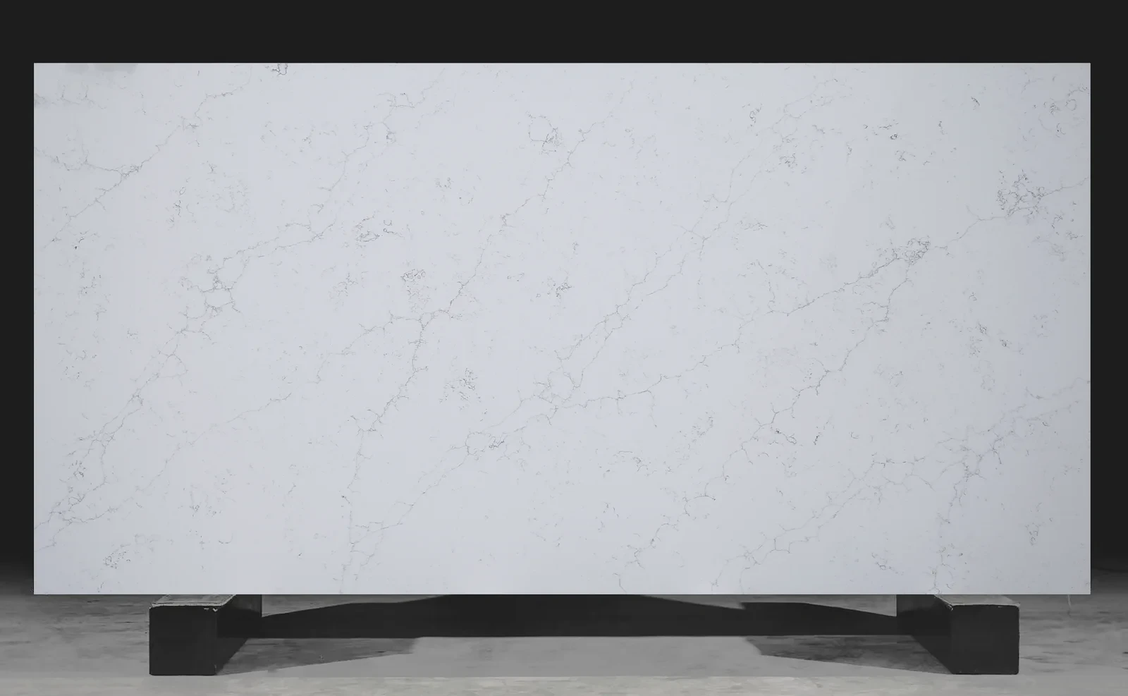 Full slab view of Alaska White by Modern Quartz Stone