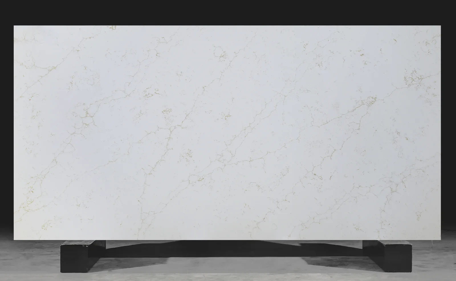 Full slab view of Alaska Gold by Modern Quartz Stone