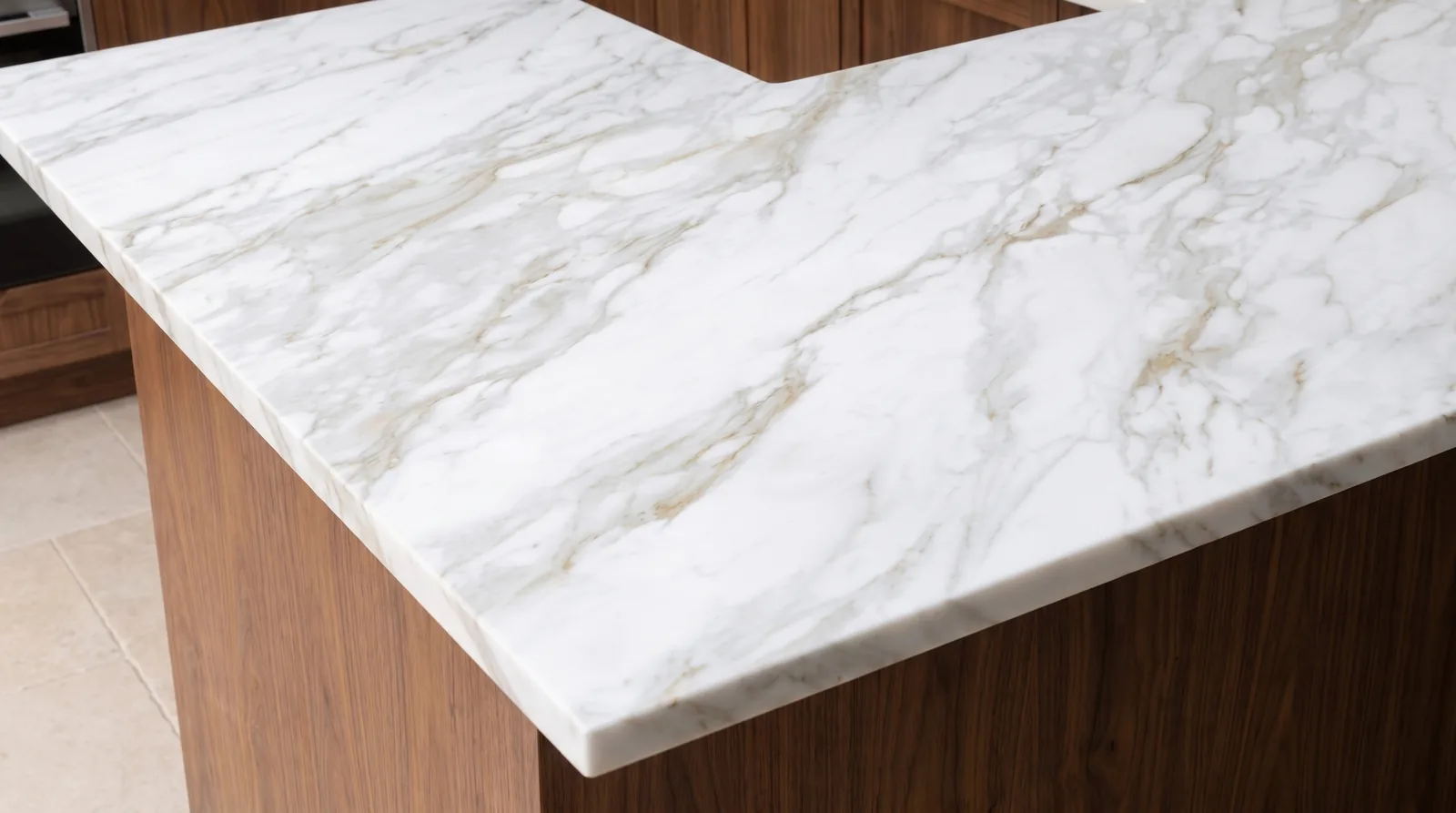 Monza 3D NobleStone worktop in a close kitchen detail view
