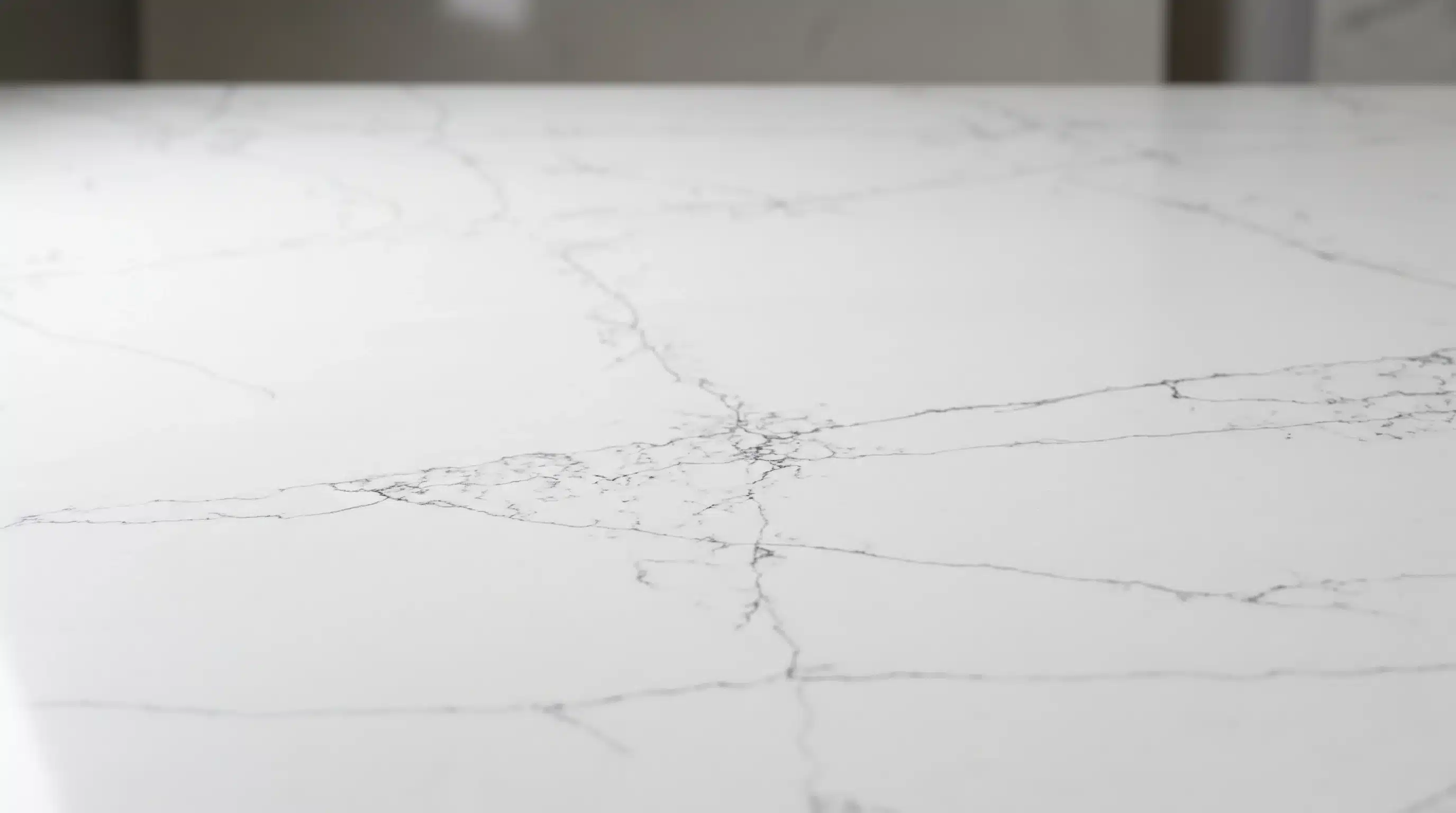 Close-up of Bianco Drift CQC139 quartz worktop surface detail