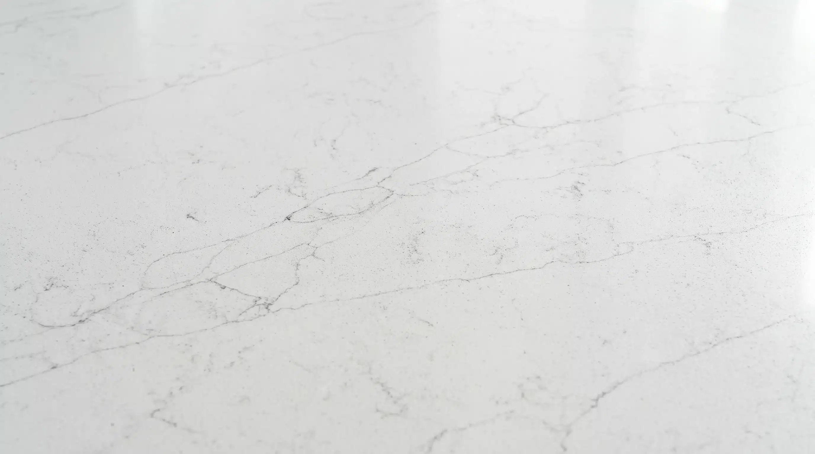 Close-up of Alaska Bianca CQM424 quartz worktop surface detail