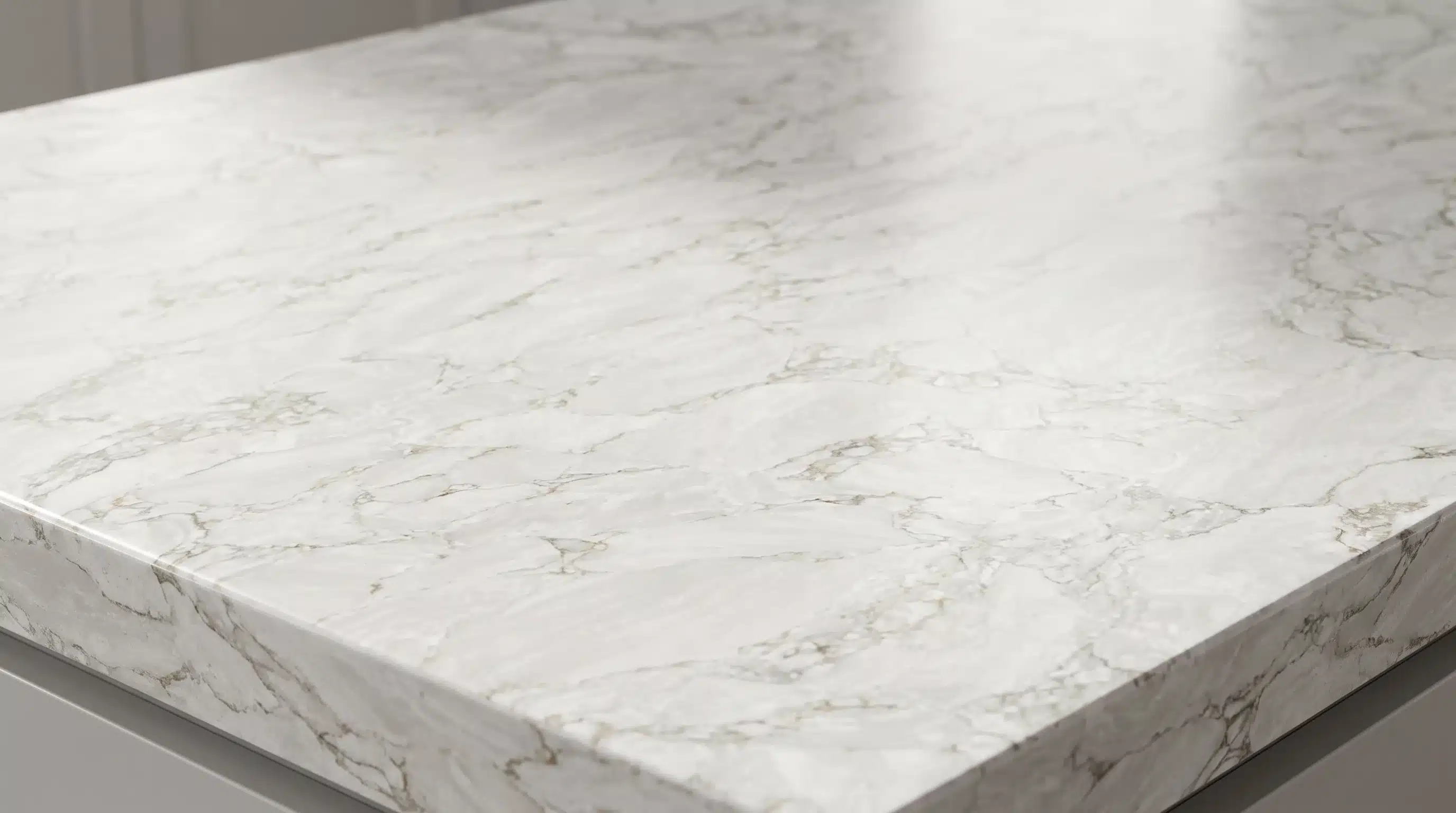 Close-up of Ortus CQM462 quartz worktop surface detail