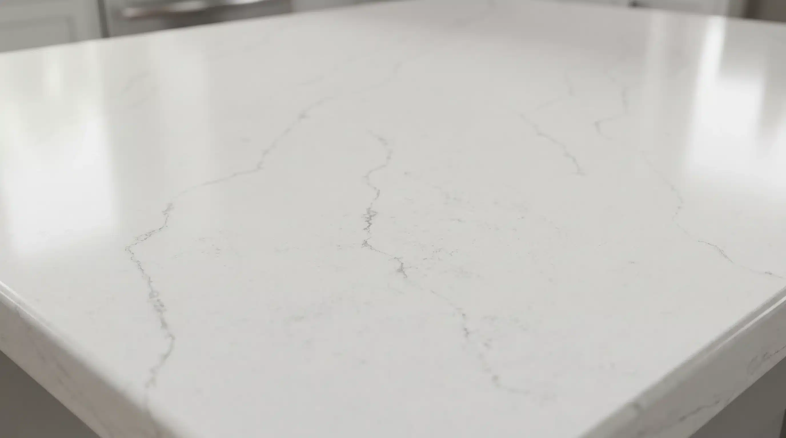 Close-up of Senali CQM474 quartz worktop surface detail